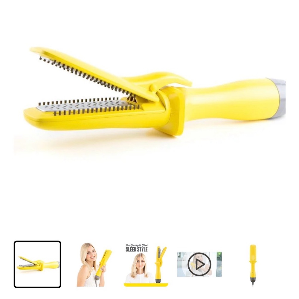Yellow Hair Styling Tool dry bar